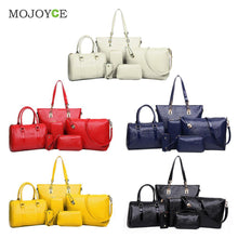 6Pcs CROCO Pattern Women Leather Handbags Shoulder Crossbody Bags Handbags Women Famous Brands Women Messenger Bag 1STL ELY