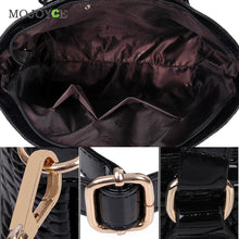 6Pcs CROCO Pattern Women Leather Handbags Shoulder Crossbody Bags Handbags Women Famous Brands Women Messenger Bag 1STL ELY