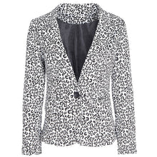 Leopard Suit Jacket Clothes Tops Cozy Women Coat Fall Warm Cotton Coats 1STL ELY