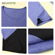 Women Tops Blusas Femininas Long Sleeve Irregular Joining Together T-shirt Women Plus Size blusa Camisetas Mujer ELY