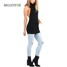 Backless Sleeveless Women Sweaters and Pullovers Turtleneck Knitted Regular Sweater Cardigan Women Pullover Tops Cardigans 1STL ELY