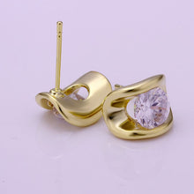 Best Friends jewerly 18K Gold Plated Earing Ingot stud earrings brincos SMTPE268 ELY