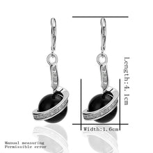 Best Friends jewerly 18K Gold Plated Earing Spiral black beads drop earrings brincos SMTPE255 ELY