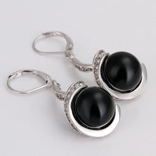 Best Friends jewerly 18K Gold Plated Earing Spiral black beads drop earrings brincos SMTPE255 ELY