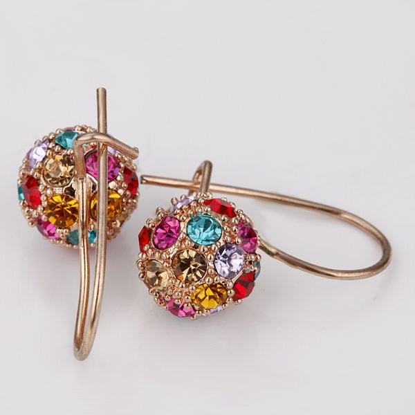 Best Friends jewerly 18K Gold Plated Earing av colorful drop earrings brincos SMTPE 73 ELY