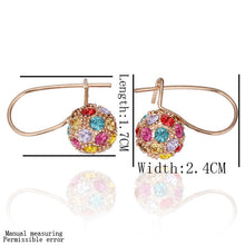 Best Friends jewerly 18K Gold Plated Earing av colorful drop earrings brincos SMTPE 73 ELY