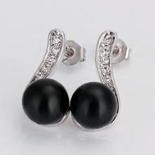 Best Friends jewerly 18K Gold Plated Earing black beads stud earrings brincos SMTPE 24 ELY