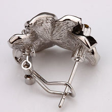 Best Friends jewerly 18K Gold Plated Earing black flower stud earrings brincos SMTPE 17 ELY