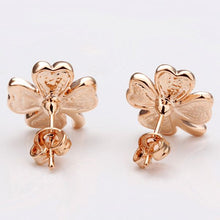 Best Friends jewerly 18K Gold Plated Earing clover stud earrings brincos SMTPE 1 ELY