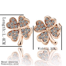 Best Friends jewerly 18K Gold Plated Earing clover stud earrings brincos SMTPE 1 ELY