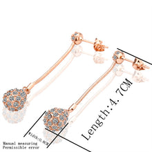 Best Friends jewerly 18K Gold Plated Earing crystal ball drop earrings brincos SMTPE 1 ELY