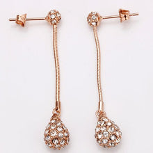 Best Friends jewerly 18K Gold Plated Earing crystal ball drop earrings brincos SMTPE 1 ELY