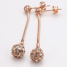 Best Friends jewerly 18K Gold Plated Earing crystal ball drop earrings brincos SMTPE 1 ELY