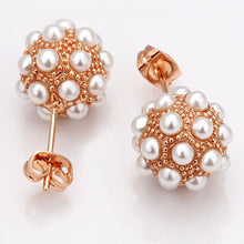 Best Friends jewerly 18K Gold Plated Earing ev ball stud earrings brincos SMTPE 14 ELY