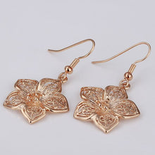 Best Friends jewerly 18K Gold Plated Earing flower lp drop earrings brincos SMTPE 58 ELY