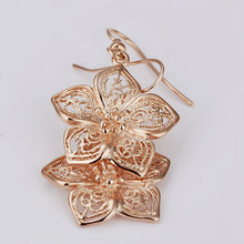Best Friends jewerly 18K Gold Plated Earing flower lp drop earrings brincos SMTPE 58 ELY
