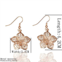 Best Friends jewerly 18K Gold Plated Earing flower lp drop earrings brincos SMTPE 58 ELY