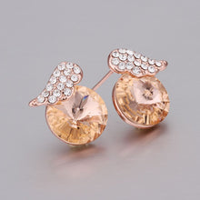 Best Friends jewerly 18K Gold Plated Earing lpv wing stud earrings brincos SMTPE278 ELY