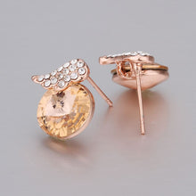 Best Friends jewerly 18K Gold Plated Earing lpv wing stud earrings brincos SMTPE278 ELY