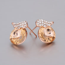 Best Friends jewerly 18K Gold Plated Earing lpv wing stud earrings brincos SMTPE278 ELY