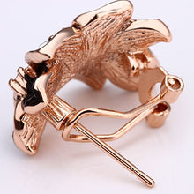 Best Friends jewerly 18K Gold Plated Earing nv black flower stud earrings brincos SMTPE 18 ELY