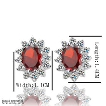 Best Friends jewerly 18K Gold Plated Earing red stud earrings brincos SMTPE 26 ELY