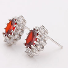 Best Friends jewerly 18K Gold Plated Earing red stud earrings brincos SMTPE 26 ELY