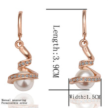 Best Friends jewerly 18K Gold Plated Earing spiral beads drop earrings brincos SMTPE 11 ELY