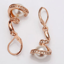 Best Friends jewerly 18K Gold Plated Earing spiral beads drop earrings brincos SMTPE 11 ELY