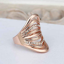 Best Gift 18k gold plated wedding rings pink Watermelon pattern anel men jewelry 537 ELY