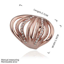 Best Gift 18k gold plated wedding rings pink Watermelon pattern anel men jewelry 537 ELY