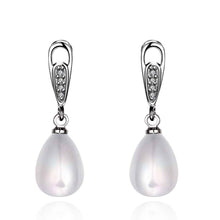 Best Gift 925 silver earing drop water beads pearl earrings earings NPLE 4 ELY
