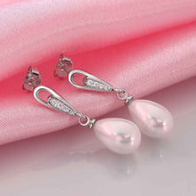 Best Gift 925 silver earing drop water beads pearl earrings earings NPLE 4 ELY