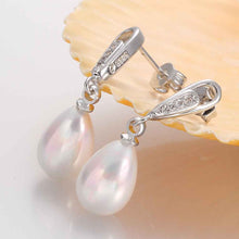 Best Gift 925 silver earing drop water beads pearl earrings earings NPLE 4 ELY