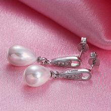 Best Gift 925 silver earing drop water beads pearl earrings earings NPLE 4 ELY