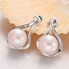 Best Gift Platinum Plated earing drop water simulated pearl stud earrings earings NPLE 31 ELY