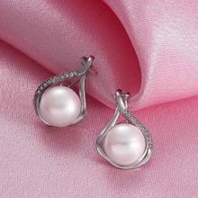 Best Gift Platinum Plated earing drop water simulated pearl stud earrings earings NPLE 31 ELY