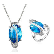 Best Gift Platinum Plated ruby jewellry go along world sapphire N+R display jewelry sets floating charmsFBLS 13 ELY