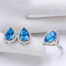 Best Gift Platinum Plated ruby jewellry sapphire clean love E+R display jewelry sets floating charmsFBLS 59 ELY