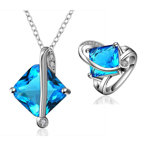 Best Gift Platinum Plated ruby jewellry sapphire fly to your arm N+R display jewelry sets floating charmsFBLS 29 ELY