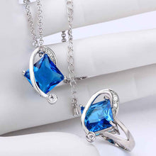 Best Gift Platinum Plated ruby jewellry sapphire fly to your arm N+R display jewelry sets floating charmsFBLS 29 ELY