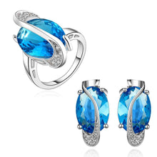 Best Gift Platinum Plated ruby jewellry sapphire go long world R+E display jewelry sets floating charmsFBLS 15 ELY