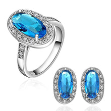 Best Gift Platinum Plated ruby jewellry sapphire meet you that day E+R display jewelry sets floating charmsFBLS 43 ELY