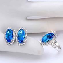 Best Gift Platinum Plated ruby jewellry sapphire meet you that day E+R display jewelry sets floating charmsFBLS 43 ELY