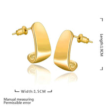 Best Gifts girl jewerly 18K Gold Plated Earing L stud earrings brincos SMTPE988 ELY