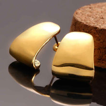 Best Gifts girl jewerly 18K Gold Plated Earing L stud earrings brincos SMTPE988 ELY