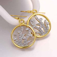Best Gifts girl jewerly 18K Gold Plated Earing circle crystal hollow drop earrings brincos SMTPE982 ELY