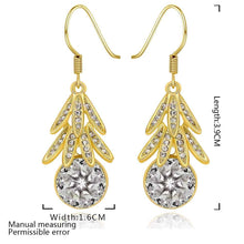 Best Gifts girl jewerly 18K Gold Plated Earing fruit crystal drop earrings brincos SMTPE973 ELY
