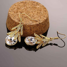 Best Gifts girl jewerly 18K Gold Plated Earing fruit crystal drop earrings brincos SMTPE973 ELY