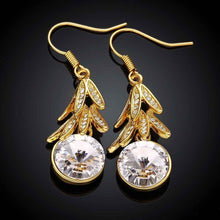 Best Gifts girl jewerly 18K Gold Plated Earing fruit crystal drop earrings brincos SMTPE973 ELY